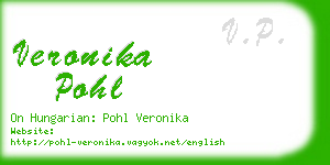 veronika pohl business card